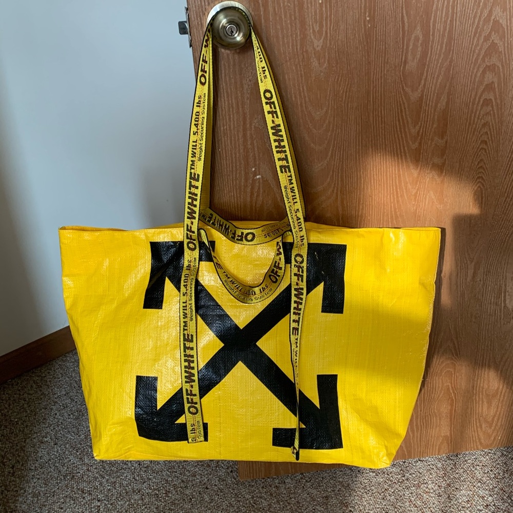 Off White Commercial Arrow logo tote bag